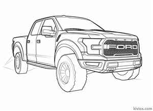 Ford Raptor Coloring Page #1175124974