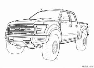 Ford Raptor Coloring Page #123242810