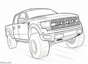 Ford Raptor Coloring Page #1513712948