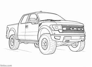 Ford Raptor Coloring Page #1765322897