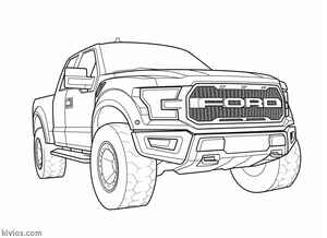 Ford Raptor Coloring Page #1883727599