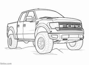 Ford Raptor Coloring Page #198599635