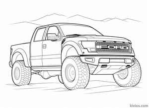 Ford Raptor Coloring Page #2042721749