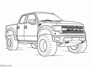 Ford Raptor Coloring Page #223259714