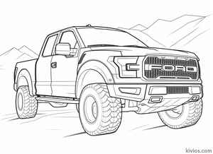Ford Raptor Coloring Page #230057733