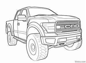 Ford Raptor Coloring Page #248431341