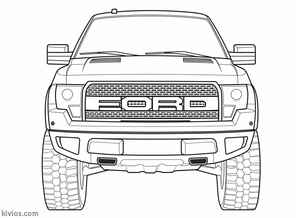 Ford Raptor Coloring Page #2986822811