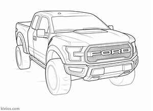 Ford Raptor Coloring Page #3012320304