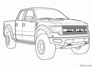 Ford Raptor Coloring Page #327921121