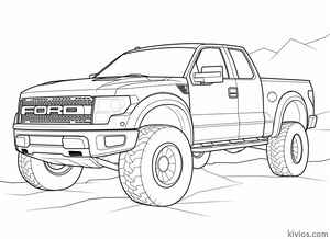 Ford Raptor Coloring Page #506521237
