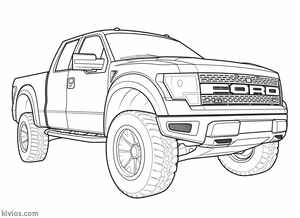 Ford Raptor Coloring Page #675926039