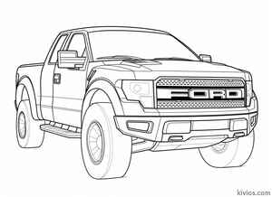 Ford Raptor Coloring Page #704822652