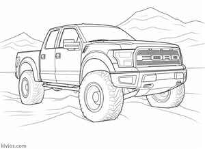 Ford Raptor Coloring Page #70518448