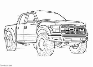 Ford Raptor Coloring Page #70617152
