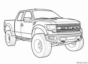 Ford Raptor Coloring Page #889812540