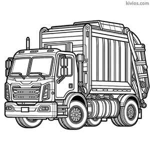 Garbage Truck Coloring Page #2775210650