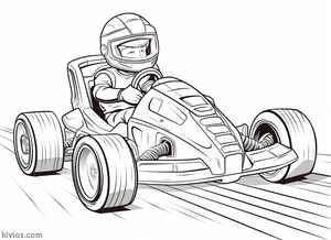 Go Kart Coloring Page #1321716260