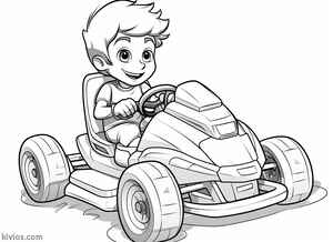 Go Kart Coloring Page #1339619154