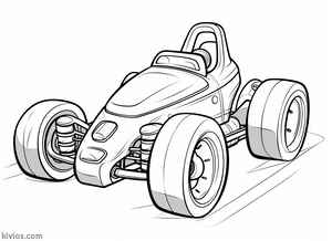 Go Kart Coloring Page #1924827970