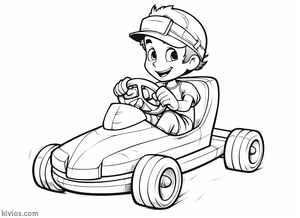 Go Kart Coloring Page #227339136