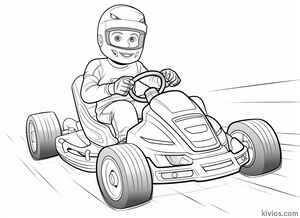 Go Kart Coloring Page #3030625377