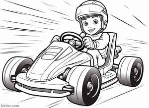 Go Kart Coloring Page #316251778