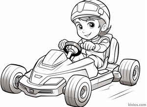 Go Kart Coloring Page #44212006