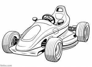 Go Kart Coloring Page #5279775