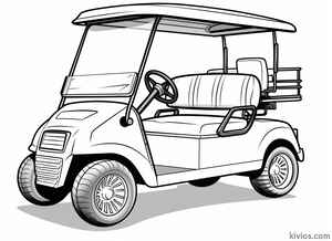 Golf Cart Coloring Page #811629726