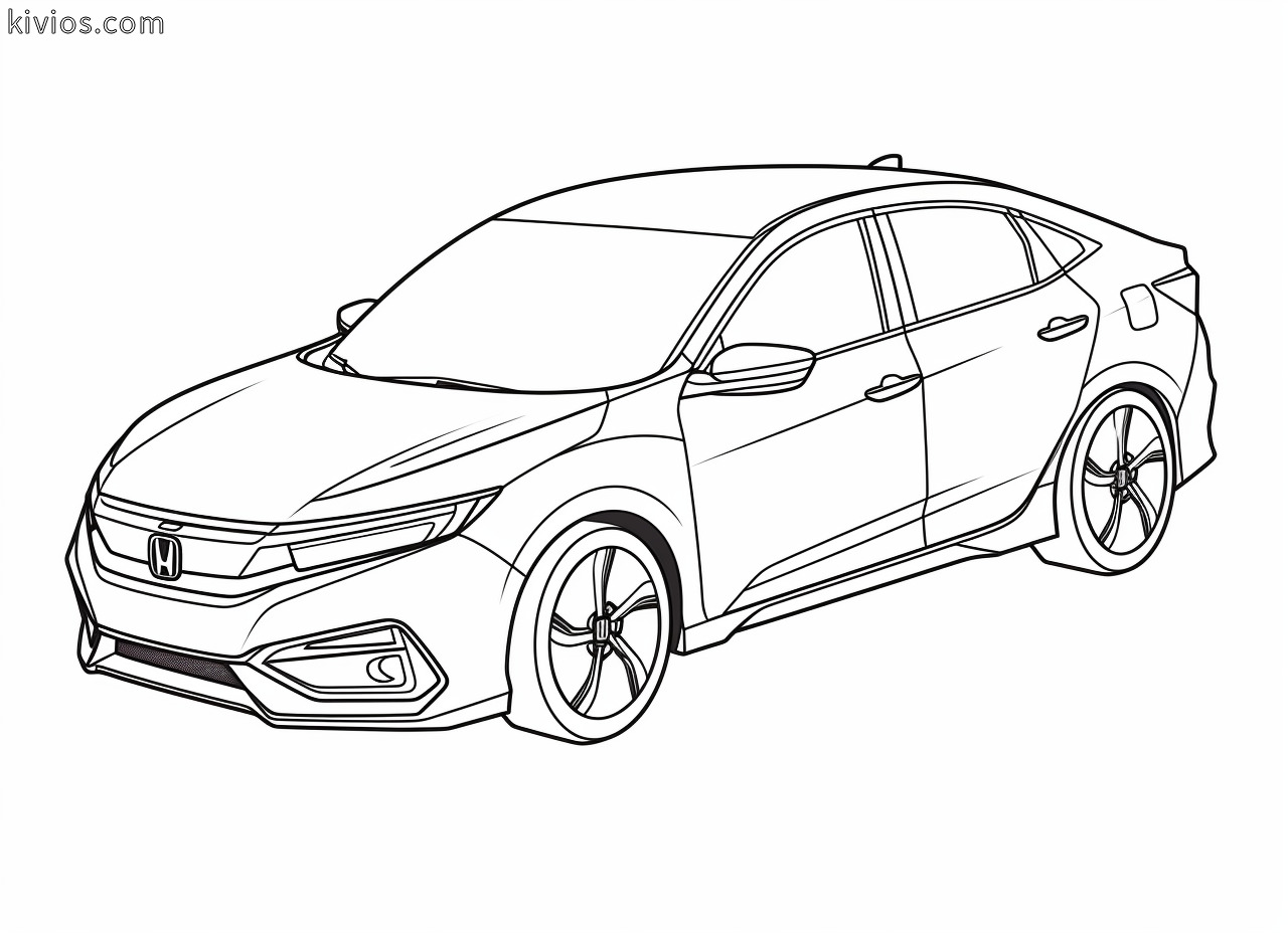 Honda Civic Coloring Pages
