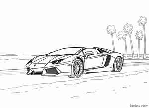 Lamborghini Aventador Coloring Page #103586284