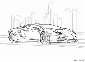 Lamborghini Aventador Coloring Page #1111612029