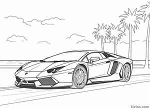 Lamborghini Aventador Coloring Page #1113925436