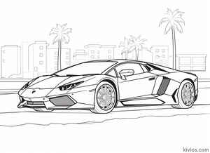 Lamborghini Aventador Coloring Page #1214926313