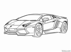 Lamborghini Aventador Coloring Page #1228930086