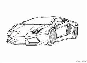 Lamborghini Aventador Coloring Page #1364127527