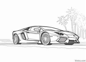 Lamborghini Aventador Coloring Page #136621771