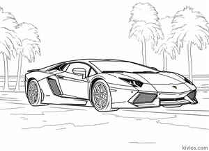 Lamborghini Aventador Coloring Page #1368924639