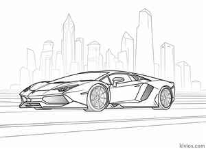 Lamborghini Aventador Coloring Page #1428229953