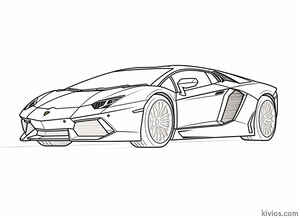 Lamborghini Aventador Coloring Page #1546624326