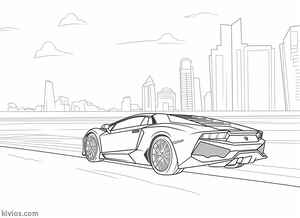 Lamborghini Aventador Coloring Page #1811615451