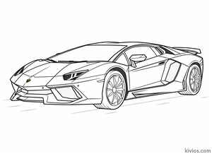 Lamborghini Aventador Coloring Page #2022348
