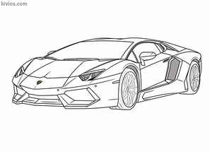 Lamborghini Aventador Coloring Page #2023512371