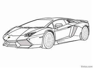 Lamborghini Aventador Coloring Page #2087411537