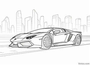 Lamborghini Aventador Coloring Page #238903553
