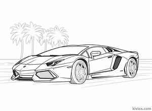 Lamborghini Aventador Coloring Page #2470610310