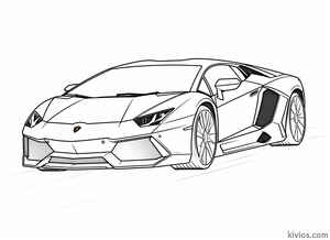 Lamborghini Aventador Coloring Page #272702095