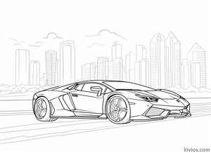 Lamborghini Aventador Coloring Page #288969569