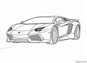Lamborghini Aventador Coloring Page #3098316179