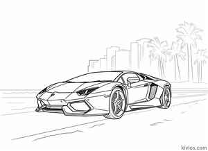 Lamborghini Aventador Coloring Page #31781897